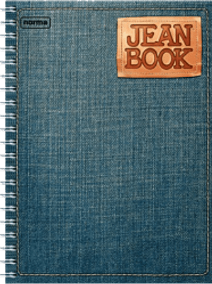 Cuaderno Profesional Jean Book, cuadro chico, con 100 hojas