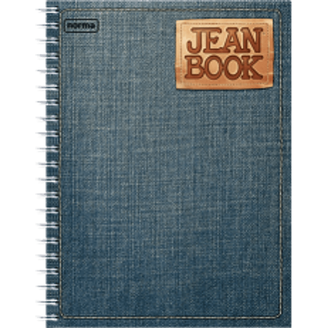 Cuaderno Forma Francesa Jean Book, cuadro chico de 100 hojas.