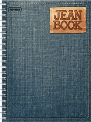 Cuaderno Forma Francesa Jean Book, cuadro chico de 100 hojas.