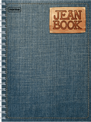 Cuaderno Forma Francesa Jean Book, cuadro grande, con 100 hojas.