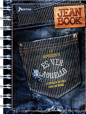 Cuaderno Forma Francesa Jean Book, de raya con 160 hojas.
