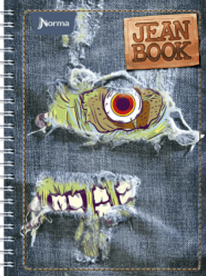 Cuaderno Profesional Jean Book Mixto, con 200 hojas.