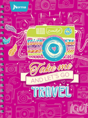 Cuaderno Forma Francesa cuadro chico con 100 hojas