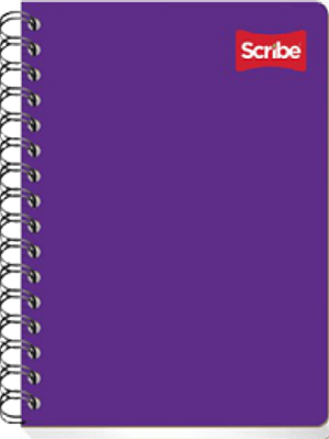 Cuaderno Forma Francesa para dibujo, con 100 hojas blancas.