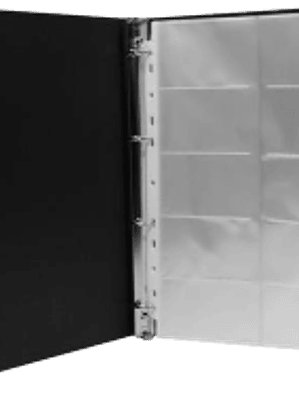 Tarjetero de polipropileno color negro para 400 tarjetas