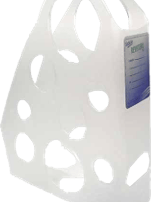 Revistero de Plástico color cristal