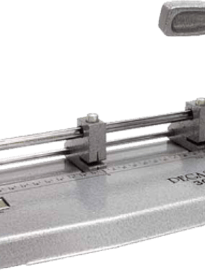 Perforadora 3 orificios, Mod Pegaso 300, color gris, capacidad 20-25 hojas.