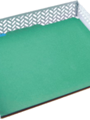 Charola para documentos tamaño carta color blanco zigag.