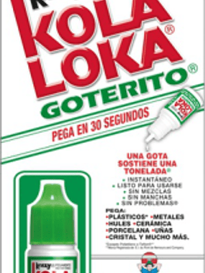 Pegamento Instantáneo en gotero, contenido 3.5 gramos