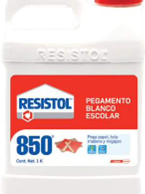 Pegamento Liquido color Blanco, tipo escolar, de 1 kilogramo.