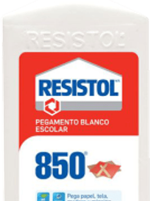 Pegamento Liquido color Blanco, tipo escolar, de 500 gramos.