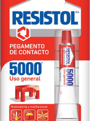 Pegamento de contacto, color amarillo, tipo 5000, de 21 ml.
