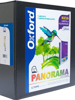 Carpeta tamaño carta de vinil color negro, con arillo forma 