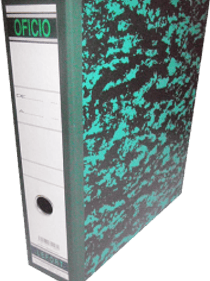 Carpeta Registradora tamaño oficio con arillo en 