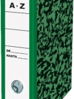 Carpeta Registradora con palanca 2 arillos, tamaño oficio color verde tradicional