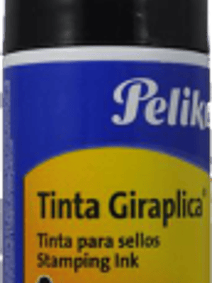 Tinta para sello color negro giraplica, de 60 ml.