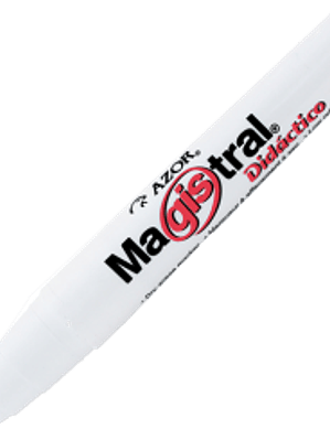 Marcador didáctico, color rojo,  para pizarrón blanco.