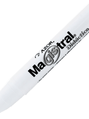 Marcador didáctico color negro para pizarrón blanco.