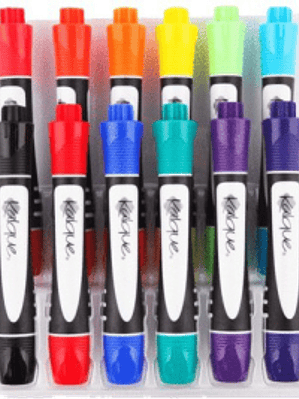Marcador para pizarrón blanco colores surtidos con 12 piezas