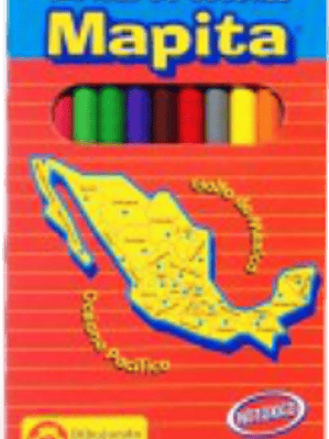 Colores largos varios tonos, caja con 24 lapices