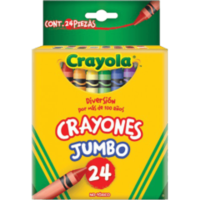 Crayolas forma regular con 24 piezas Jumbo 