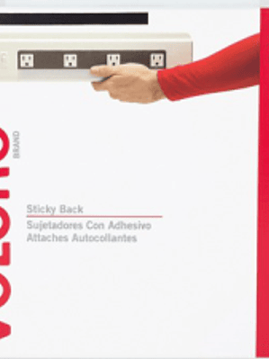 Sticky Back Velcro color negro en rollo de 19 mm x 4 metros.