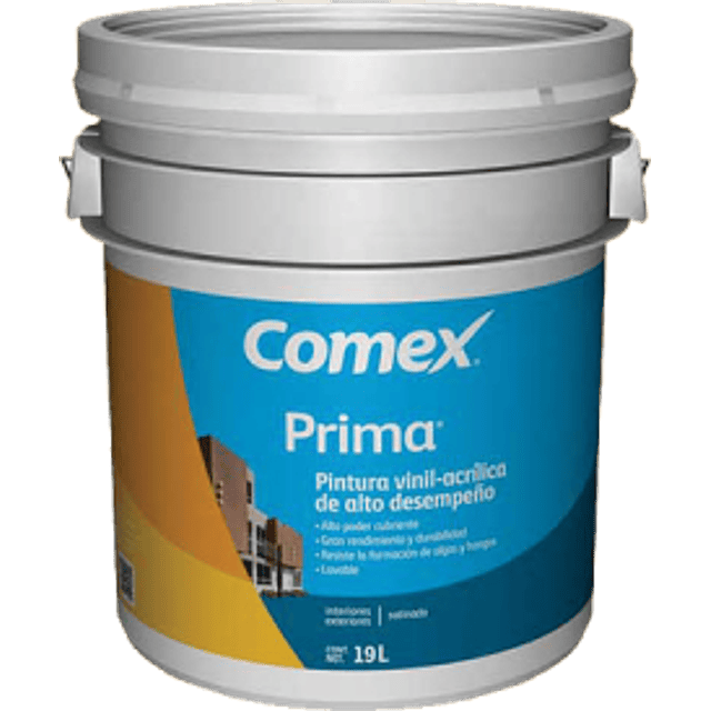 Pintura vinimex color blanca, cubeta de 19 litros