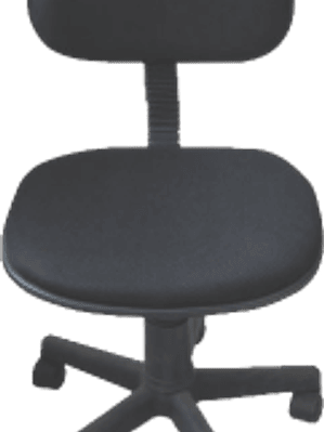 Silla tipo secretarial con ruedas, sin descansa brazos, con ruedas, altura ajustable, giratoria