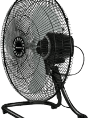Ventilador metálico pedestal, piso y pared, de 18
