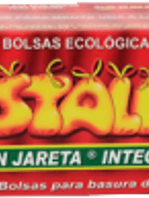 Bolsa para basura color negra, tamaño grande, caja con 10 piezas.