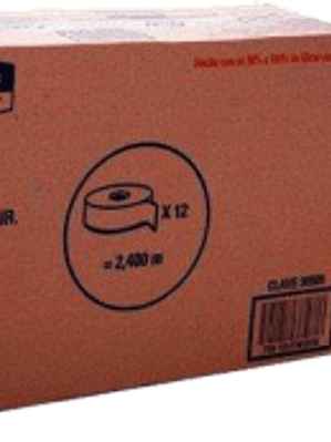 Papel Higiénico color blanco 200 metros, contenido 12 piezas.