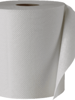 Toalla en rollo de 180 metros, caja con 6 bobinas.