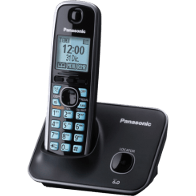 Teléfono Inalambrico modelo KX-TG4111MEB, color negro