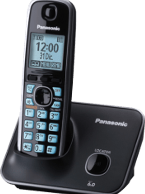 Teléfono Inalambrico modelo KX-TG4111MEB, color negro