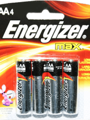 Pila AA alcalina paquete con 4 piezas
