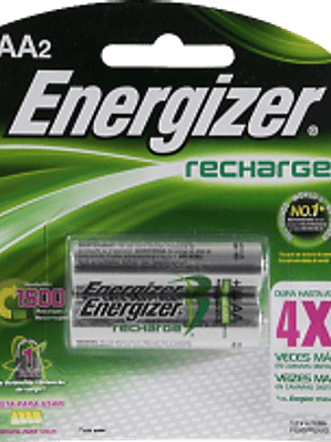 Pila recargable tamaño AA, paquete con 2 piezas