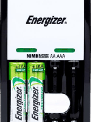 Cargador para pila AA y AAA carga de 1 a 4 pilas, incluye 2 pilas AA