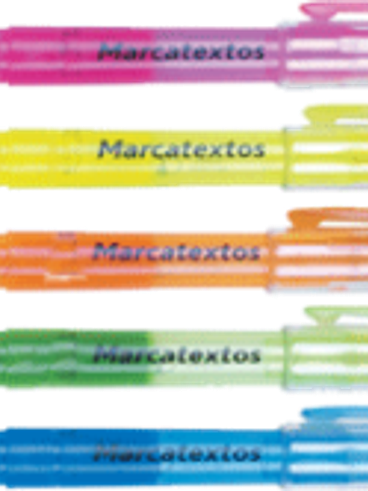 Marcatextos 5 colores diferentes 1