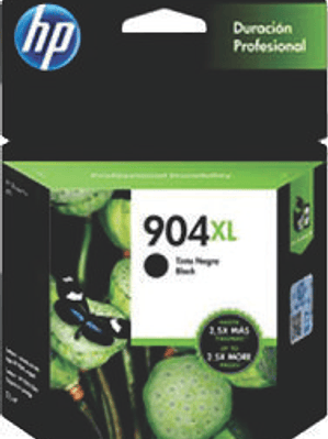 Tinta color negro modelo HP 904 XL - T6M16AL