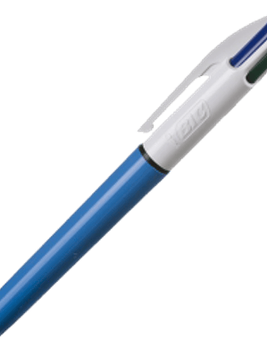 Boligrafo de cuatro colores retráctil