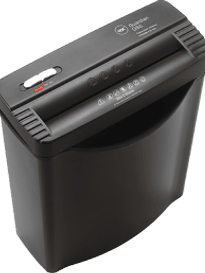 Destructora de papel, garganta de 22 Corte recto, destruye hasta 5 hojas