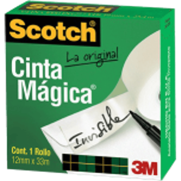 Cinta Magica 810 tamaño 12 x 33, color invisible Scotch