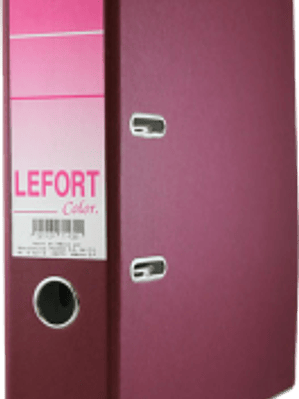 Carpeta Registradora Lefort color vino tamaño carta