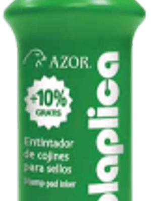 Tinta para sello Rollaplica color verde, contenido 60 ml.