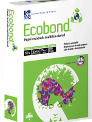 Papel bond ecobond tamaño carta color blanco