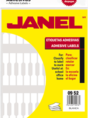 Etiquetas Adhesivas color blanco No. 26