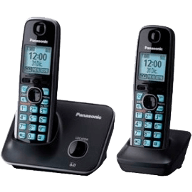 Teléfono inalámbrico modelo KX-TG4112MEB color negro, con contestadora