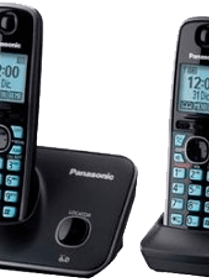 Teléfono inalámbrico modelo KX-TG4112MEB color negro, con contestadora