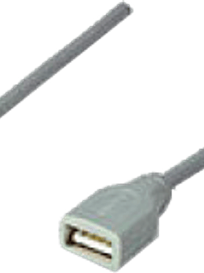 Cable USB extensión color gris, medida 3.0 metros