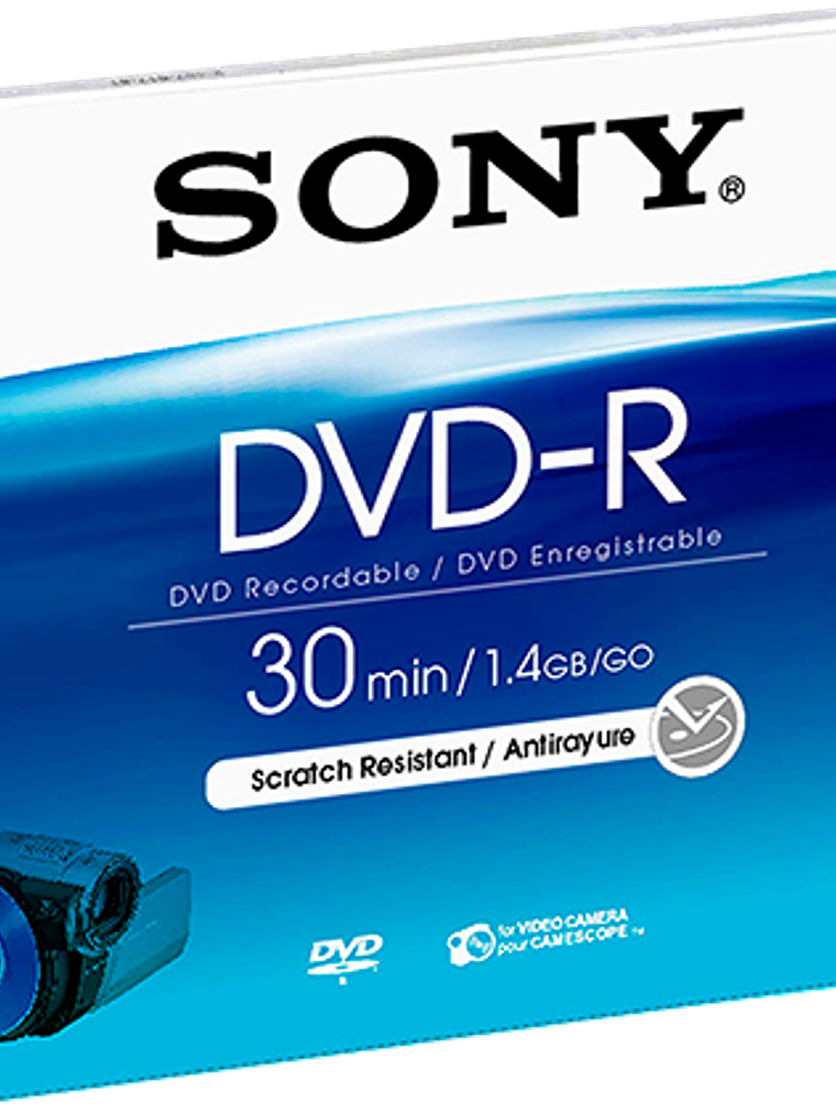 MINI DVD-R 8 cm 1.4 GB 30 minutos grabación DMR30 1